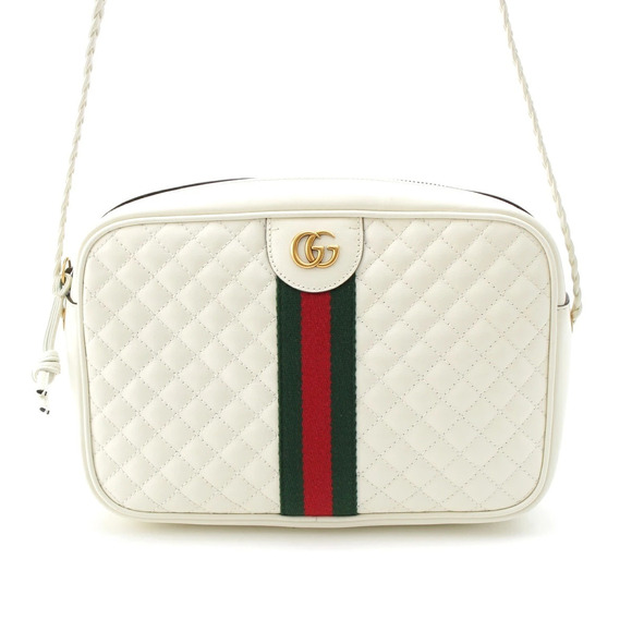 Gucci Handbags - Gucci GG Marmont Sherry Quilted Leather Shoulder Bag White